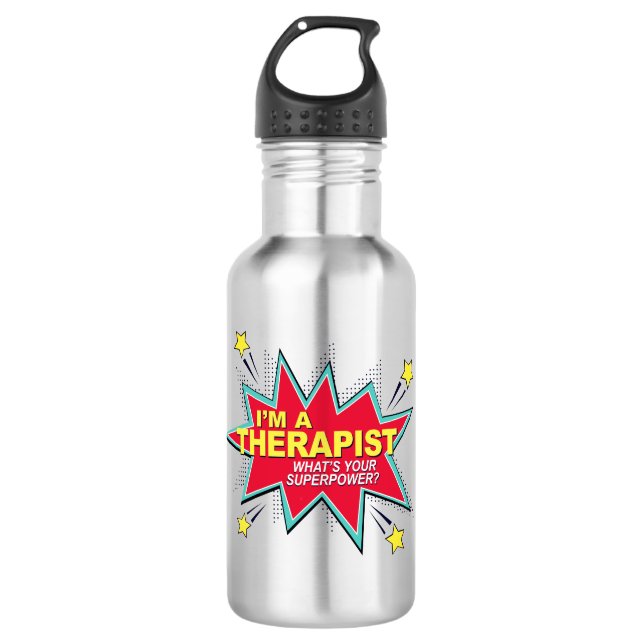 What's Your Superpower - I'm A Therapist 532 Ml Water Bottle (Front)
