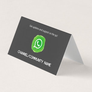 WhatsApp Community Channel  QR Business Card