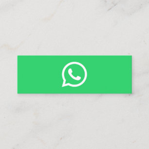 WhatsApp logo social media modern trendy business Calling Card