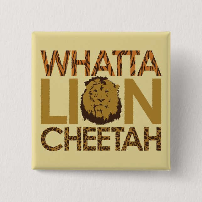 Whatta TIGER! 15 Cm Square Badge (Front)