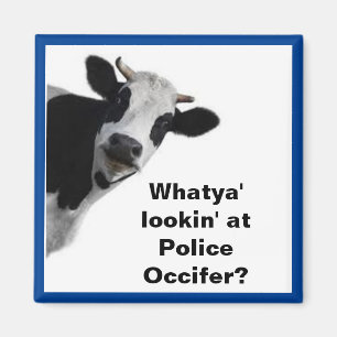 Whatya' lookin' at Police Occifer? Magnet
