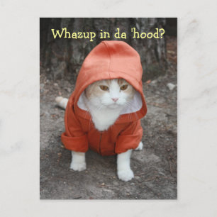 Whazup in da 'hood? postcard