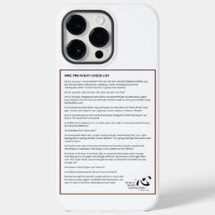 WHC Per-Flight Checklist Phone Case