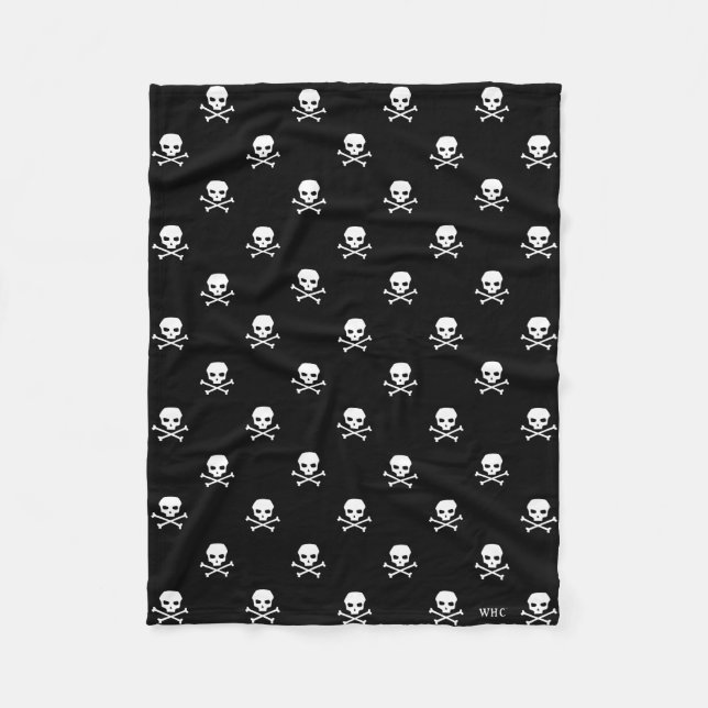 WHC - Skull Fleece Baby Blanket (Front)