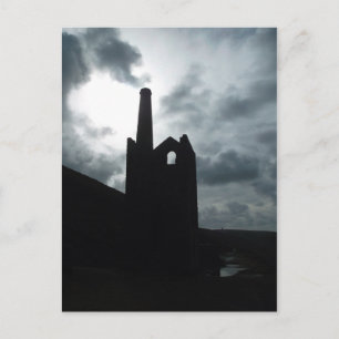 Wheal Coates Tin Mine Ruins Cornwall England Postcard