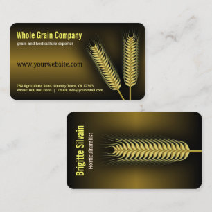 Wheat Agriculture Horticulture Business Cards