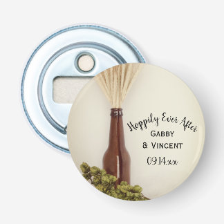Wheat and Hops Hoppily Ever After Wedding Favour Bottle Opener