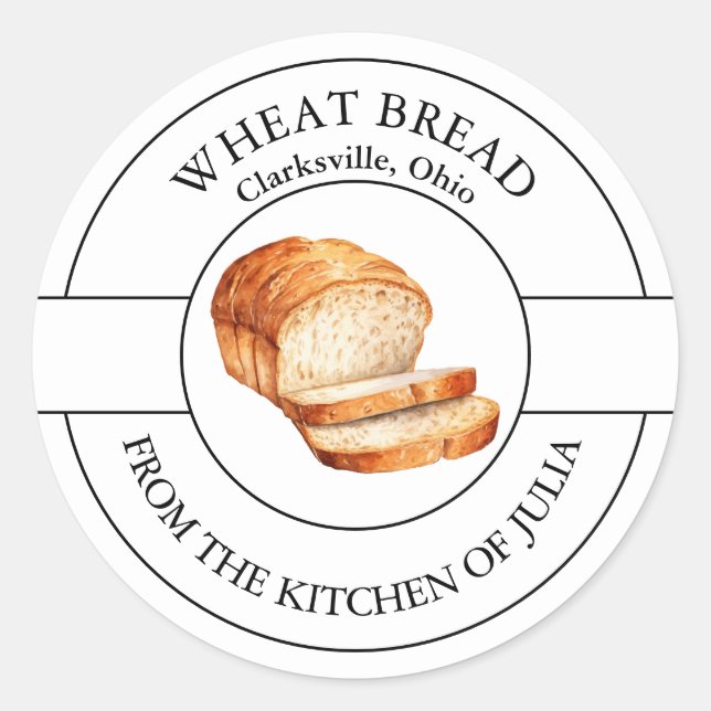 Wheat Bread Label (Front)