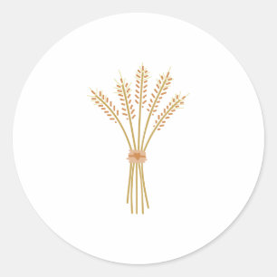Wheat Bundle Classic Round Sticker
