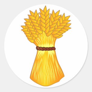 Wheat Bundle Classic Round Sticker