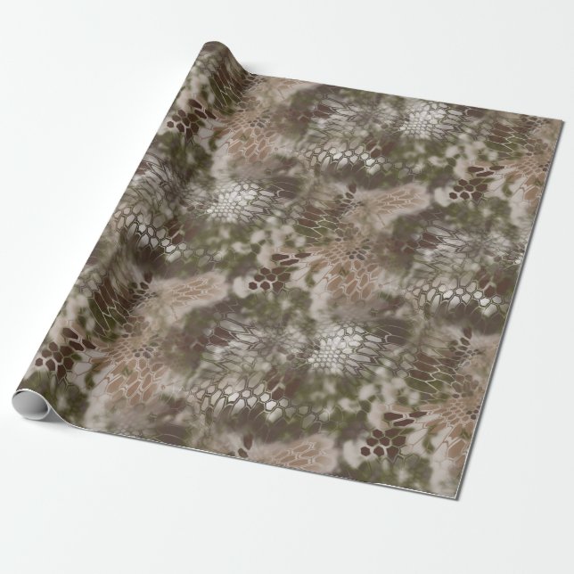 "WHEAT CAMO" WRAPPING PAPER (Unrolled)