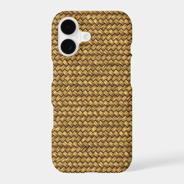 Wheat Colour Basket Weave Pattern Texture (Back)