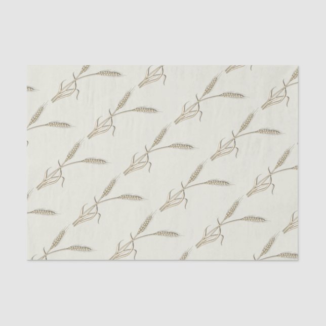 Wheat country wedding single grass tissue paper (Front)