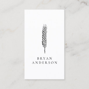Wheat Farmer Business Card