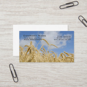 Wheat Farmer Business Cards