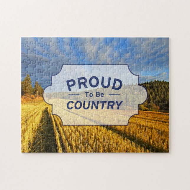 Wheat Field After Harvest Jigsaw Puzzle (Horizontal)