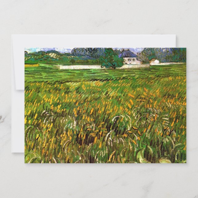 Wheat Field at Auvers by Vincent van Gogh (Front)