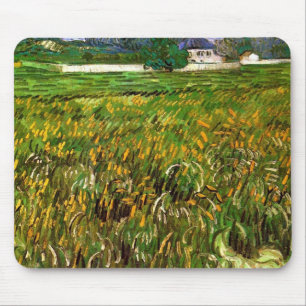 Wheat Field at Auvers by Vincent van Gogh Mouse Mat