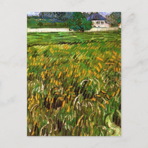 Wheat Field at Auvers by Vincent van Gogh Postcard