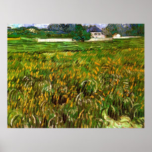 Wheat Field at Auvers by Vincent van Gogh Poster