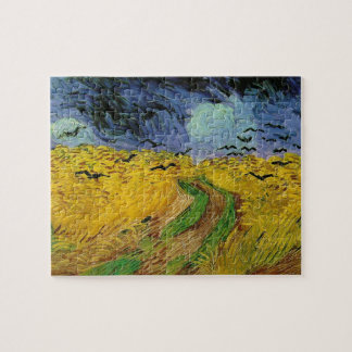 Wheat Field Crows Van Gogh Painting Art Vintage Jigsaw Puzzle