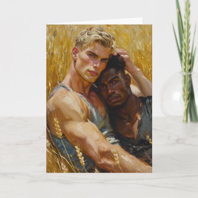 Wheat Field Embrace Card (Front)