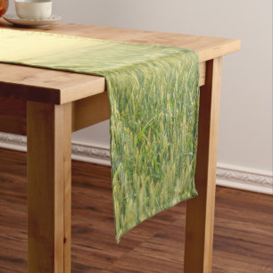 Wheat Field Grass Meadow Short Table Runner