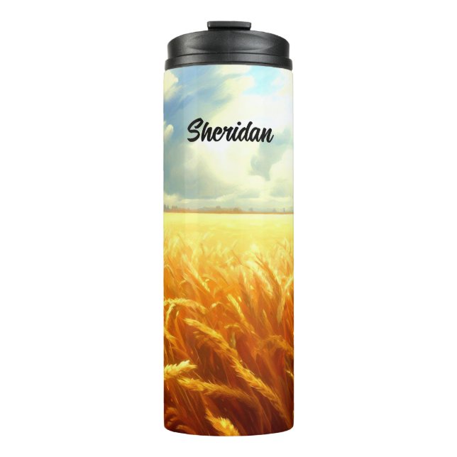 Wheat Field in Summer Thermal Tumbler (Front)