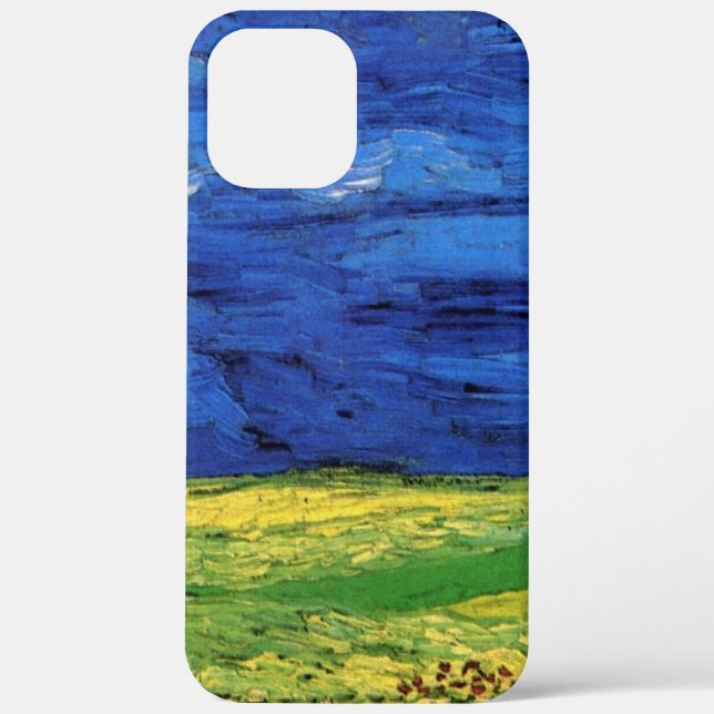 Wheat Field Under Clouded Sky by Vincent van Gogh Case-Mate iPhone Case (Back)