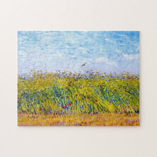 Wheat Field with a Lark by Vincent Van Gogh Jigsaw Puzzle