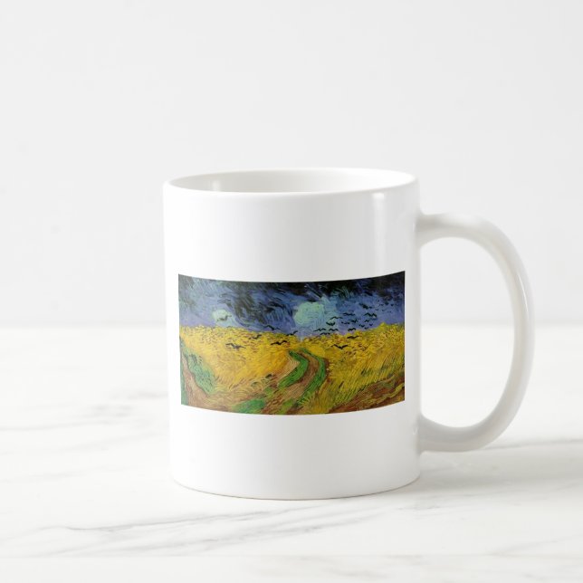 Wheat Field with Crows Coffee Mug (Right)