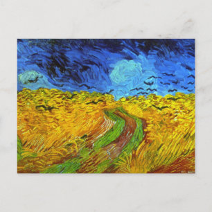 Wheat Field with Crows Van Gogh Fine Art Postcard