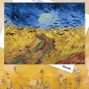 Wheat Field with Crows Vincent van Gogh Postcard