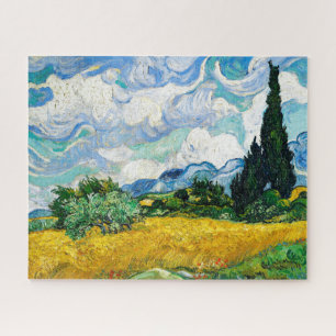 Wheat Field with Cypresses by Van Gogh Jigsaw Puzzle