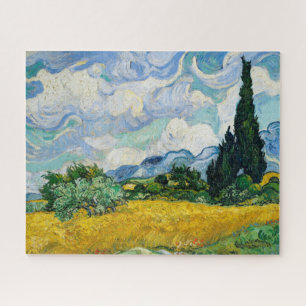 "WHEAT FIELD WITH CYPRESSES" BY VAN GOGH ON PUZZLE