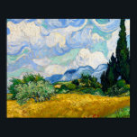 Wheat Field with Cypresses by Vincent Van Gogh Poster<br><div class="desc">Wheat Field with Cypresses by Vincent Van Gogh</div>