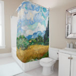 Wheat Field with Cypresses by Vincent van Gogh Shower Curtain<br><div class="desc">Wheat Field with Cypresses by Vincent van Gogh,  1889,  oil on canvas</div>