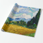 Wheat Field with Cypresses by Vincent Van Gogh Wrapping Paper<br><div class="desc">Wheat Field with Cypresses by Vincent Van Gogh</div>