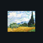 Wheat Field with Cypresses Canvas Print<br><div class="desc">Wheat Field with Cypresses by Vincent van Gogh Canvas Van Gogh regarded this sun-drenched landscape as one of his "best" summer canvases and repeated the composition three times: in a reed pen drawing (Van Gogh Museum, Amsterdam) and in two oil paintings made later that fall (National Gallery, London, and private...</div>