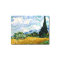 Wheat Field with Cypresses Canvas