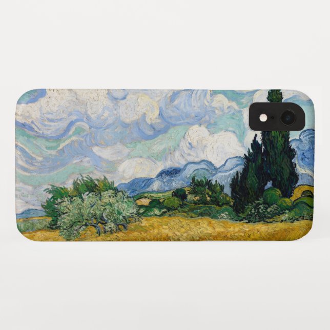Wheat Field with Cypresses Case-Mate iPhone Case (Back (Horizontal))