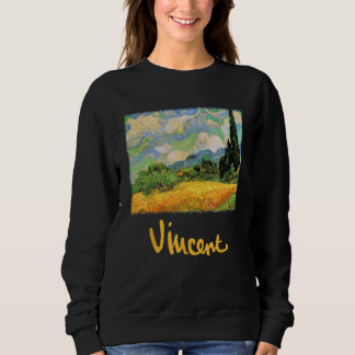 Wheat Field with Cypresses Haute Galline by Vincen Sweatshirt