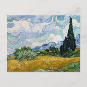 Wheat Field with Cypresses Invitation