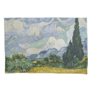 Wheat Field with Cypresses, Oil Painting, Van Gogh Pillowcase