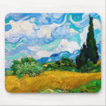 Wheat Field with Cypresses, Van Gogh Mouse Mat<br><div class="desc">Vincent Willem van Gogh (30 March 1853 – 29 July 1890) was a Dutch post-impressionist painter who is among the most famous and influential figures in the history of Western art. In just over a decade, he created about 2, 100 artworks, including around 860 oil paintings, most of which date...</div>