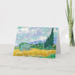 Wheat Field with Cypresses | Vincent Van Gogh Card<br><div class="desc">Wheat Field with Cypresses (1889) by Dutch post-impressionist artist Vincent Van Gogh. Original artwork is an oil on canvas landscape painting created while Van Gogh was a patient in a psychiatric hospital in France. 

Use the design tools to add custom text or personalise the image.</div>