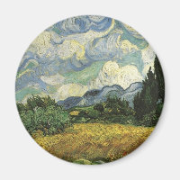 Wheat Field with Cypresses,Vincent Van Gogh