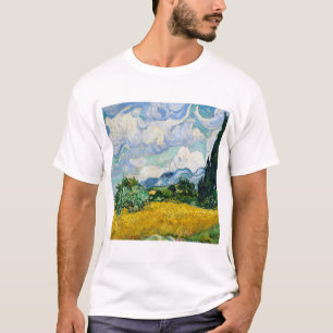 Wheat Field with Cypresses Vincent Van Gogh. T-Shirt