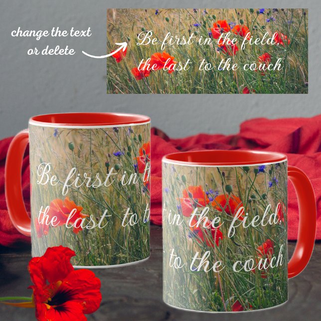 Wheat field with poppies and cornflowers mug (Creator Uploaded)