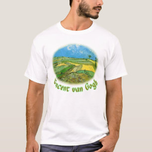 Wheat Fields at Auvers Under Clouded Sky, van Gog T-Shirt